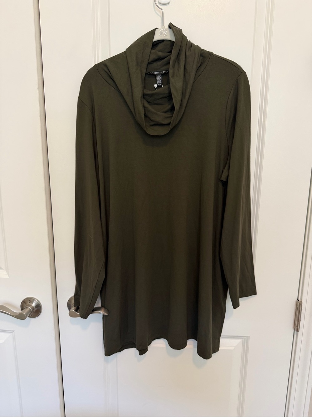 Eileen Fisher Long Sleeve Cowl Neck Top Size XL. NWT
